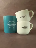 Espresso Tassen im Set - gerettet & geliebt - Steingutkeramik, Cream, 2x 90ml