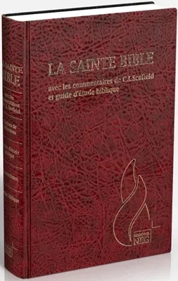 Segond NEG Studienbibel Scofield, französisch, granatrot - Hardcover, Skyvertex
