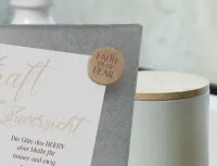 Holzmagnete Faith over fear