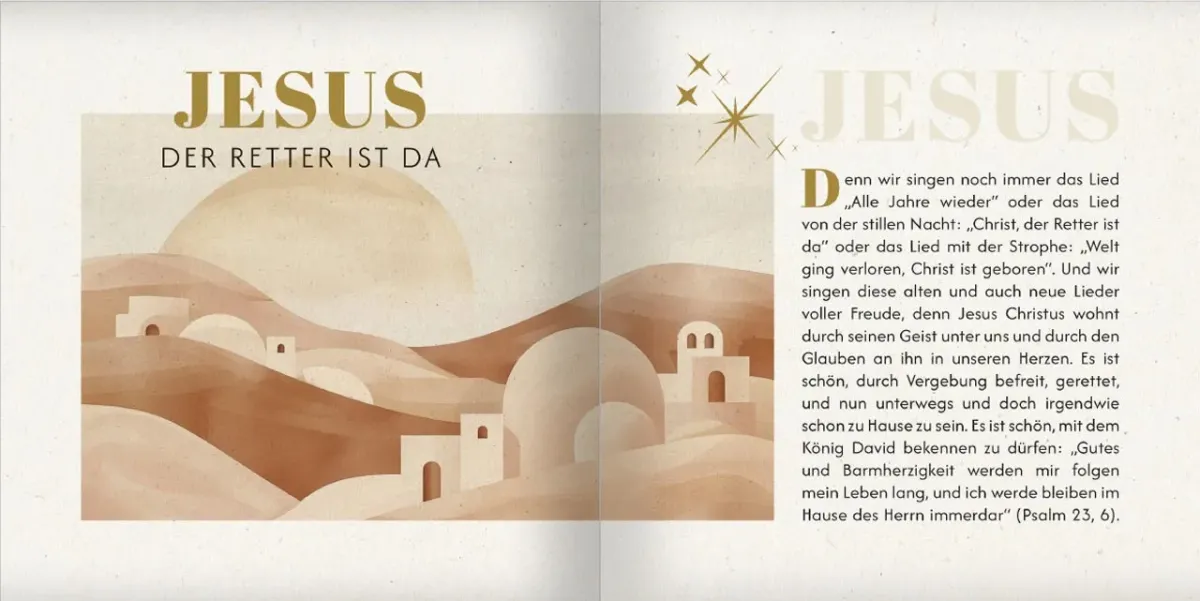 Grußheft Weihnachten - Friede sei mit dir