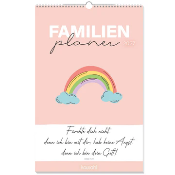Familienplaner - Fürchte dich nicht, denn ich bin mit dir - Terminkalender