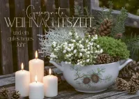 Minikarten Weihnachten Kerzen 