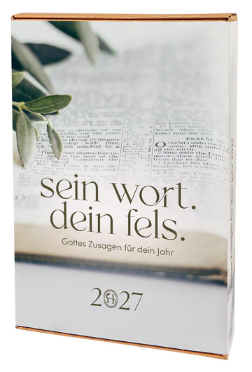 Sein Wort. Dein Fels. Gottes Zusagen für dein Jahr - Postkartenkalender