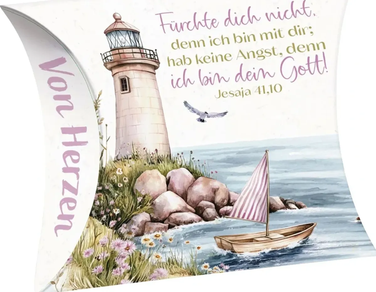 Fürchte dich nicht, denn ich bin mit dir (Schafmilchseife Herz) - Jahreslosung 2027 - Duft: zart...