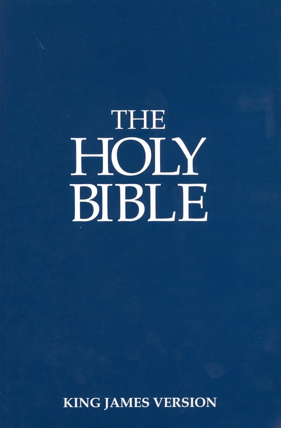 Englisch, Bibel King James Version, biegsam, blau