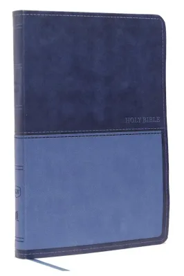 Englisch King James Version, Grossdruck, Kunstleder, blau