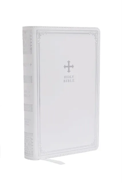 Englisch, Bibel New Revised Standard Version katholisch, Kunstleder, weiss