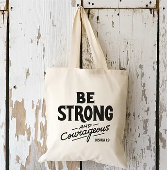 Tragetasche „Be strong“, beige