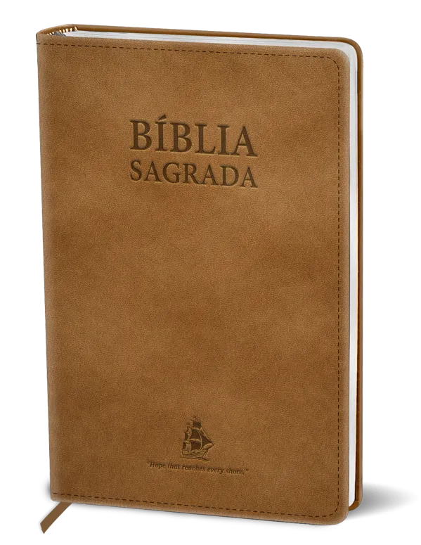 Portugiesische Bibel Flexcover Taupe - 	Bíblia Sagrada: Versão Fácil de Ler