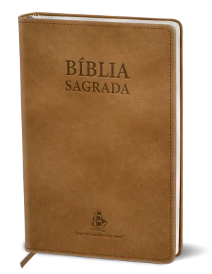 Portugiesische Bibel Flexcover Taupe - 	Bíblia Sagrada: Versão Fácil de Ler