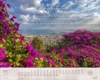 Israel Shalom dreisprachig Deutsch Englisch Französisch - Super-Wandkalender