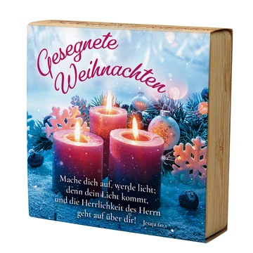 Gesegnete Weihnachten - Teelichthalter aus Bambus - Gesegnete Weihnachten
Mache dich auf, werde...