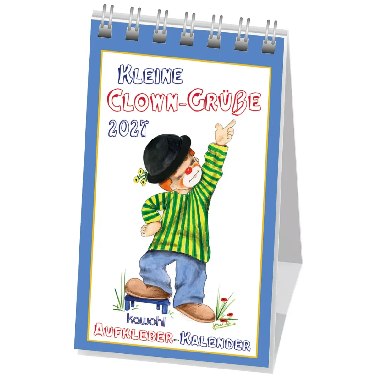 Kleine Clown-Grüße - Aufkleberkalender