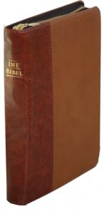 Elberfelder Bibel CSV Hückeswagen Taschenbibel - Kunstleder braun, Goldschnitt, Reissverschluss