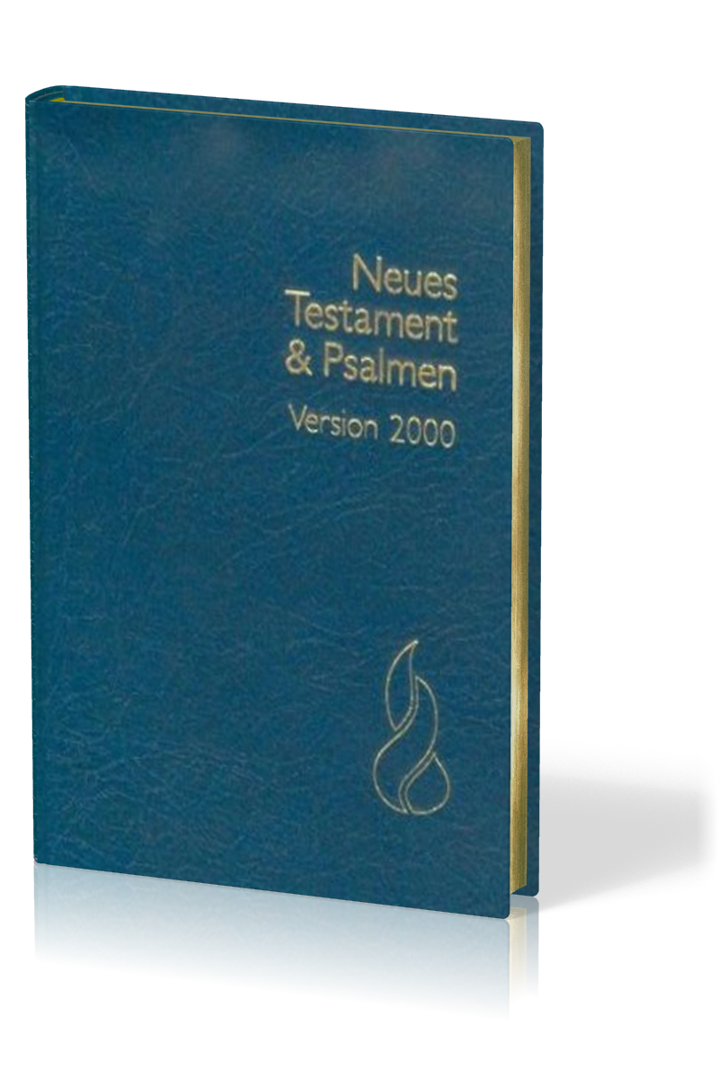 NT&Psalmen, Schlachter 2000, Mini, Fibroleder, Goldschnitt, blau