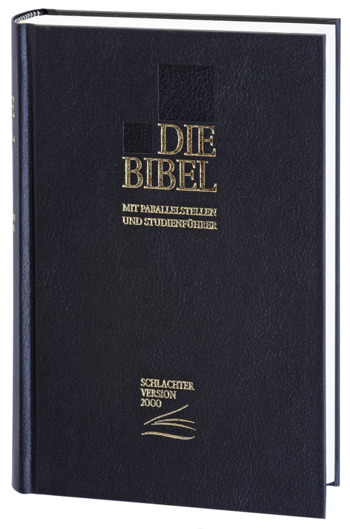 Bible Schlachter 2000, Taschenbibel mit Parallelstellen, Gebunden, Schwarz