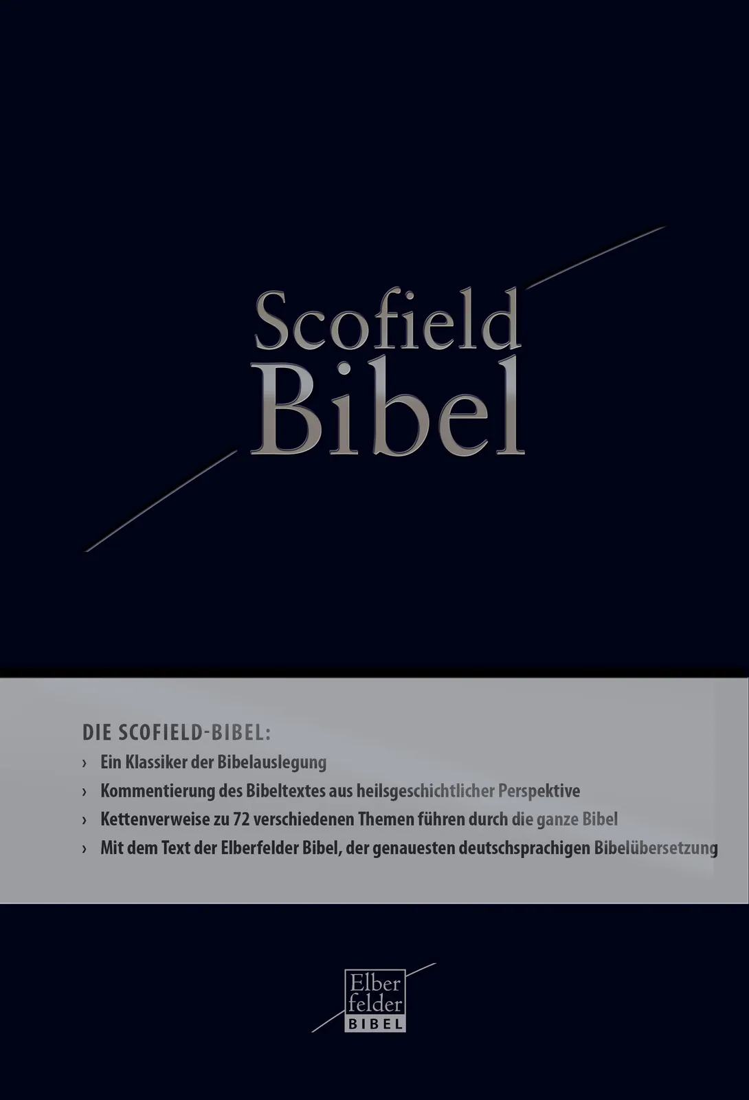 Scofield Bibel Elberfelder, Leder - einspaltig