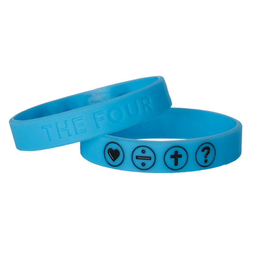 THE FOUR - ARMBAND BLAU FLUORESZIEREND 150MM