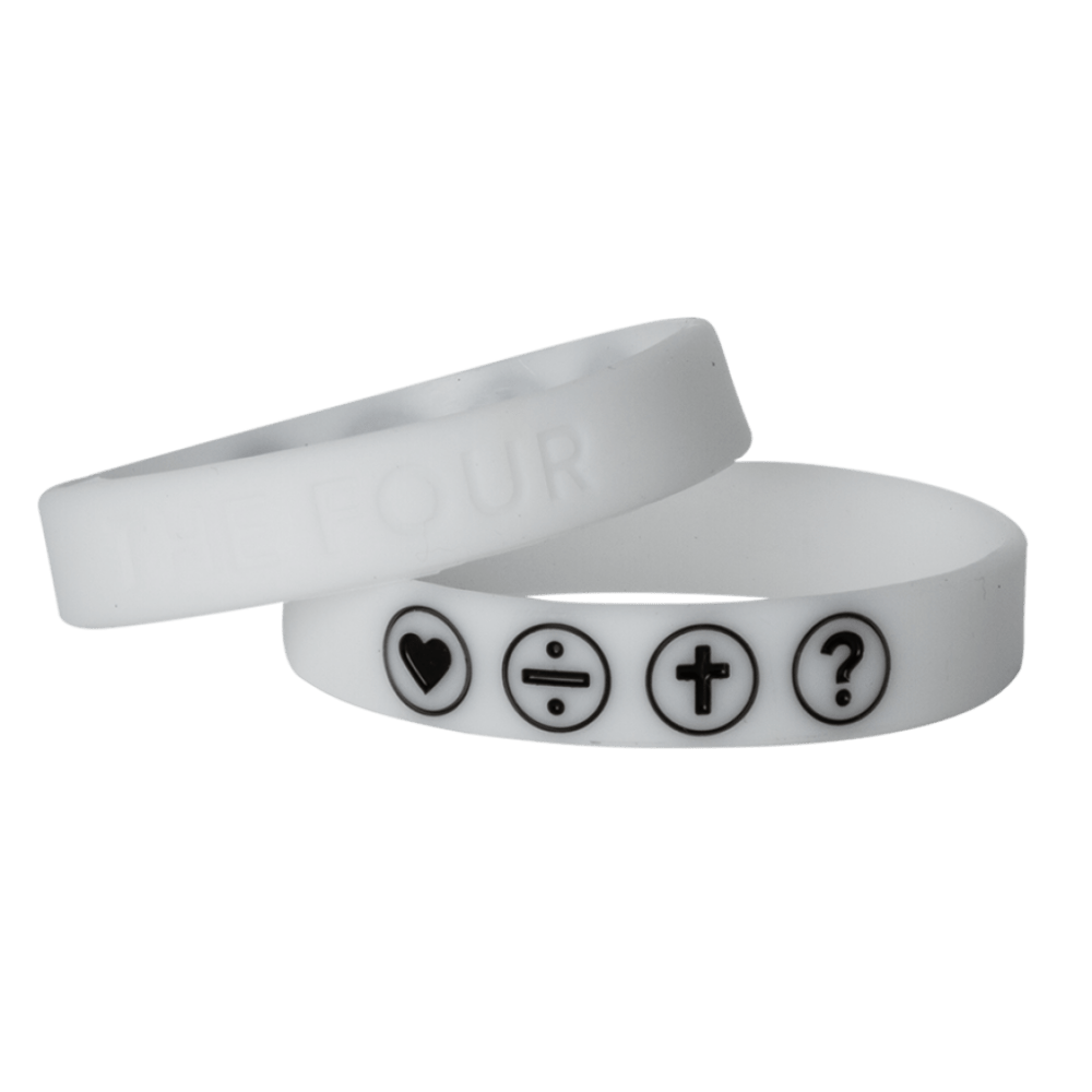 THE FOUR - ARMBAND WEISS FLUORESZIEREND 180MM