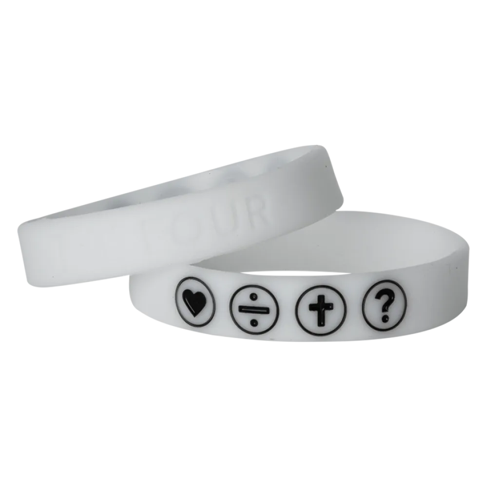 THE FOUR - ARMBAND WEISS FLUORESZIEREND 180MM