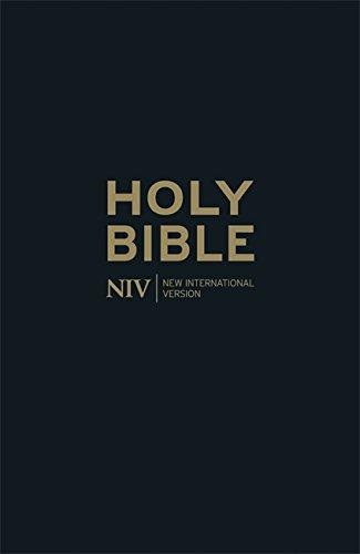 Englisch, Bibel New International Version, Thinline, Leder, schwarz, Goldschnitt