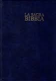 ITALIENISCH BIBEL, BLAU, GOLDSCHNITT, GEB. DIODATI 1991 MIT PARALLELSTELLEN