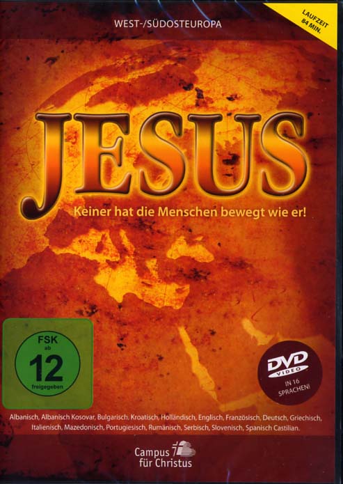 JESUS DVD WESTEUROPA/SÜDOSTEUROPA 16 SPRACHEN