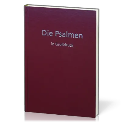 Elberfelder Die Psalmen in Grossdruck CSV Hückeswagen - Hardcover rot