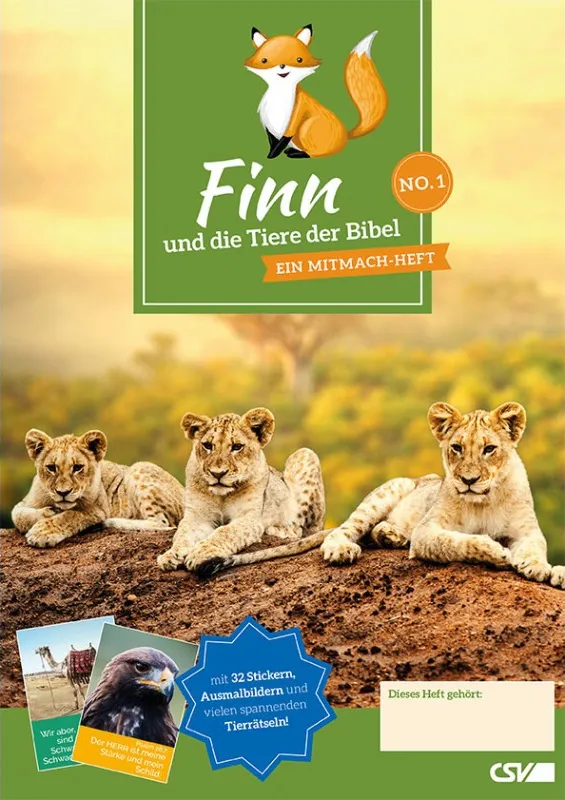 Finn und die Tiere der Bibel Teil 1 - Ein Mitmachheft