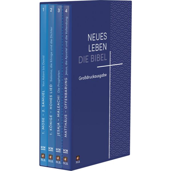 Neues Leben Bibel Grossdruckausg. in 4 Bänden