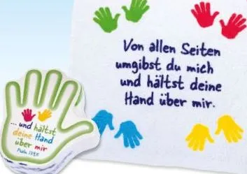 Von allen Seiten umgibst du mich - Handtuch Hand