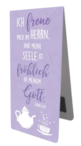 Magnet Lesezeichen Ich freue mich / lila