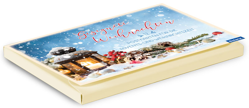 Postkartenbox Weihnachten Gesegnete Weihnachten - 12 verschiedene Postkarten in einer Box mit...