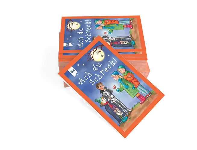 Ach du Schreck - Faltblatt für Halloween - Leporello