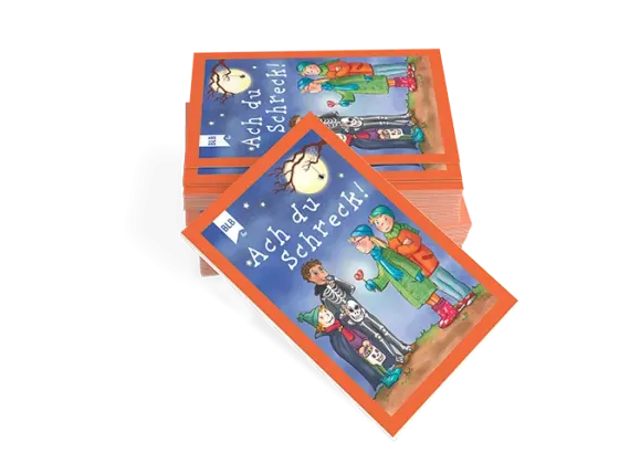 Ach du Schreck - Faltblatt für Halloween - Leporello