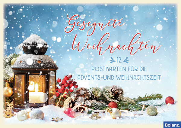 Postkartenbox Weihnachten Gesegnete Weihnachten - 12 verschiedene Postkarten in einer Box mit...