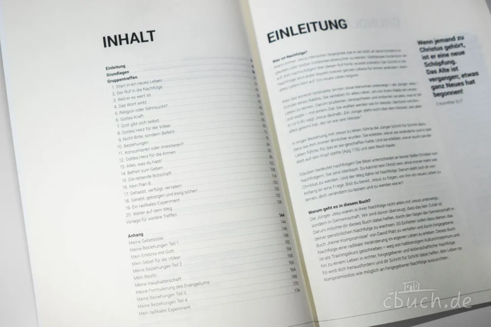 Gemeinsam auf dem Weg zu kompromissloser Nachfolge - Trainingskurs für Kleingruppen