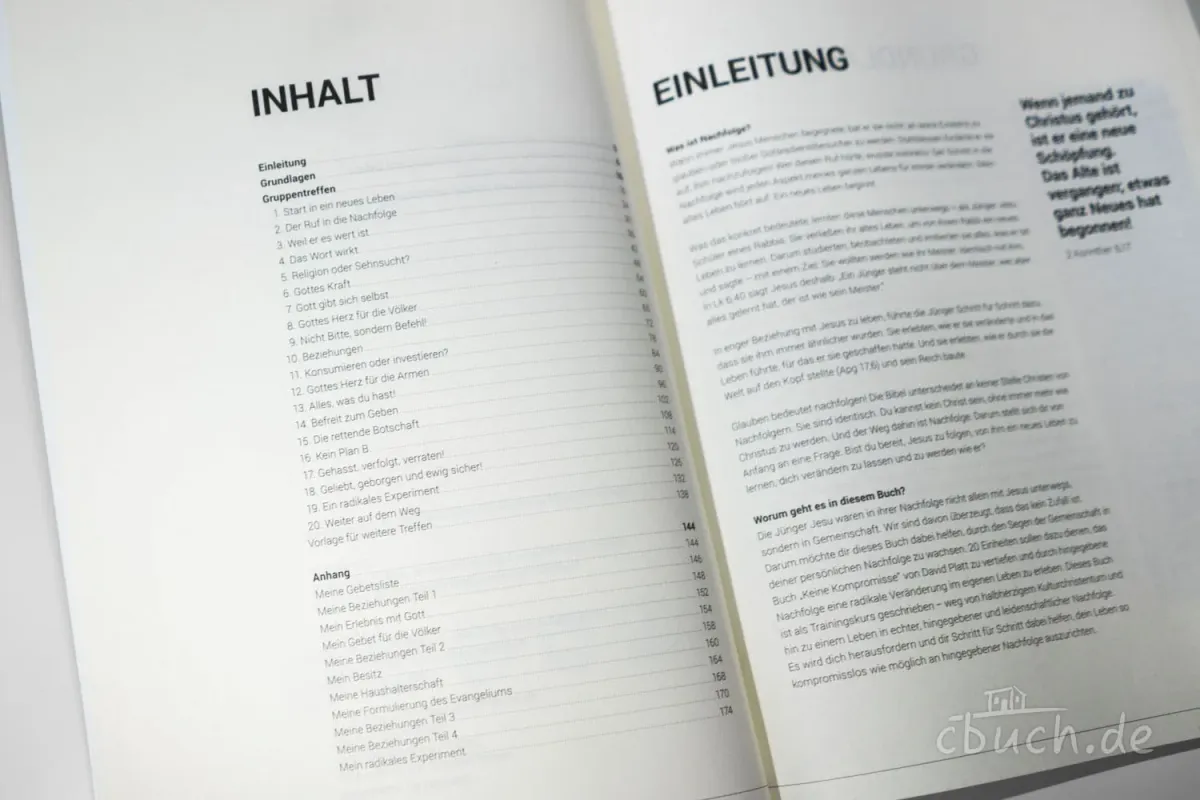 Gemeinsam auf dem Weg zu kompromissloser Nachfolge - Trainingskurs für Kleingruppen