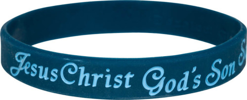 Jesus Christ - God´s Son- Silikonarmband petrolfarben