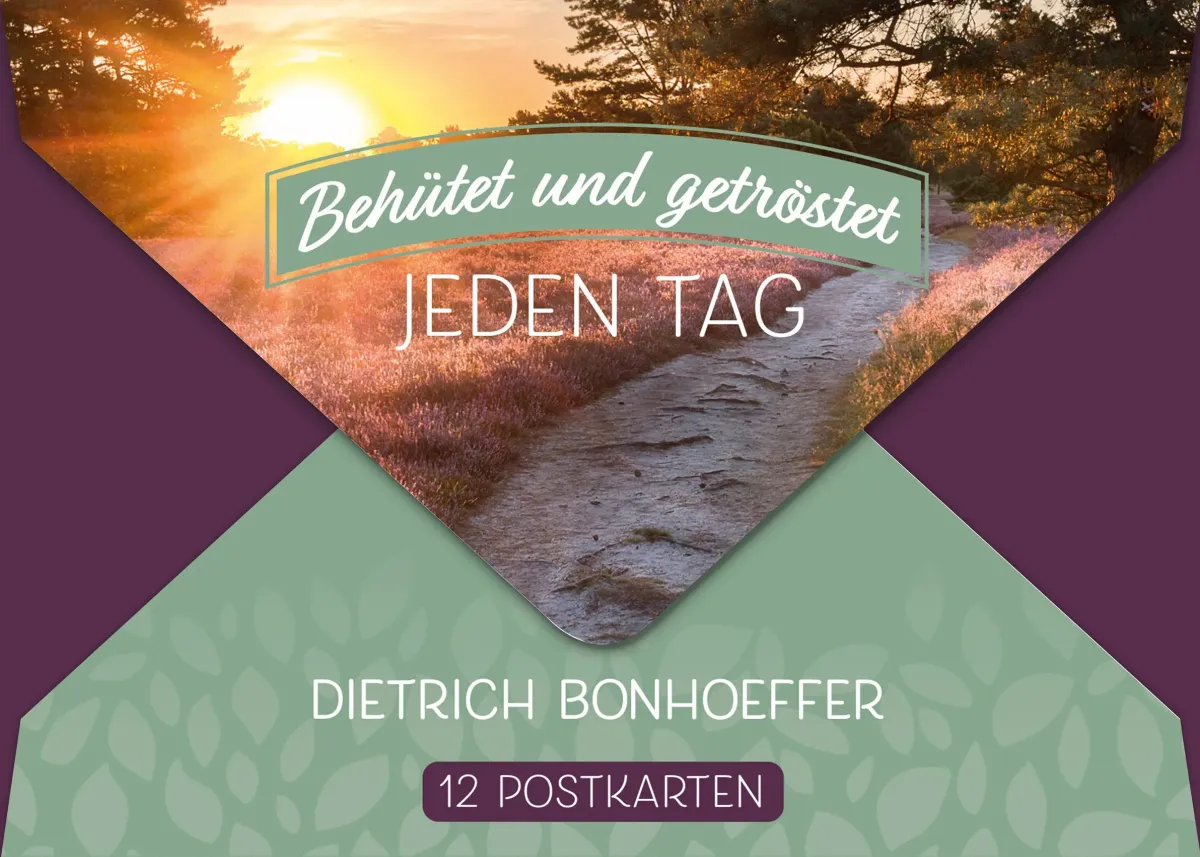 Behütet und getröstet jeden Tag (12 Postkarten)
in praktischer Geschenkbox mit Magnetverschluss