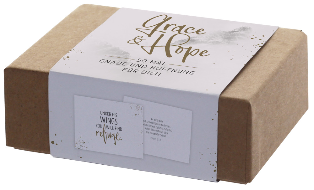 Grace & Hope (Box mit 50 Kärtchen)
50 x Gnade und Hoffnung für dich