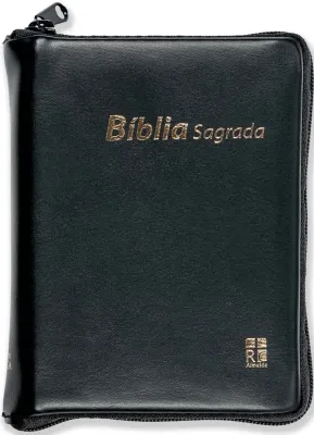 Portugiesisch, Bibel Almeida RC, DN 22Z - kompakt, vinyle schwarz, Reissverschluss [Almeida...