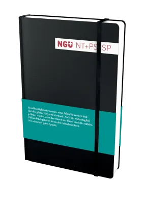 NGÜ Neues Testament mit Psalmen und Sprüche - Grossdruckausgabe, gebunden schwarz mit Gummiband
