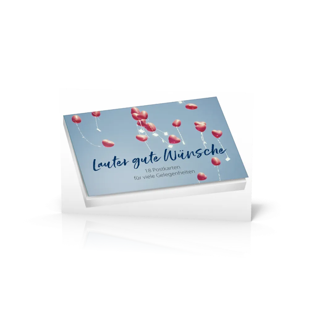 Lauter gute Wünsche - Postkartenset - 18 Postkarten für viele Gelegenheiten