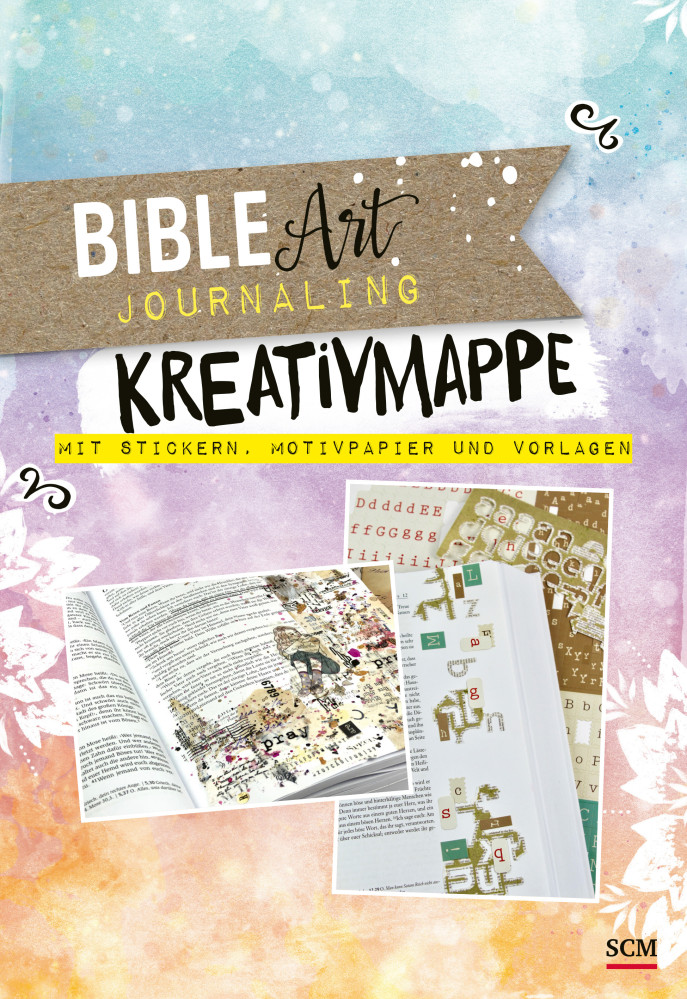 Bible Art Journaling - Kreativmappe - Mit Stickern, Motivpapier und Vorlagen