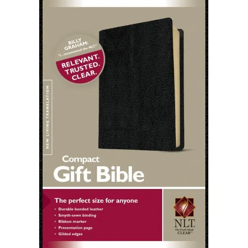 Englisch, Bibel New Living Translation, kompakt, Leder, schwarz