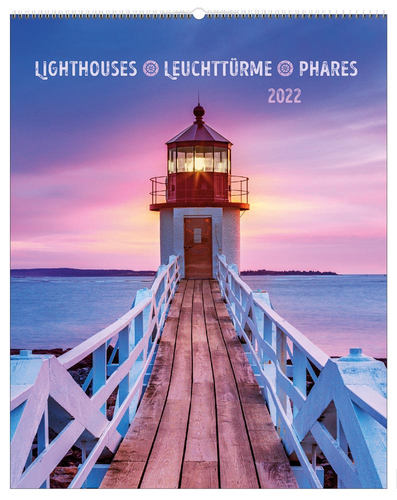 Leuchttürme, Phares, Lighthouses Dreisprachig Deutsch, Französisch, Englisch - Posterkalender