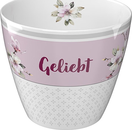 Geliebt - Tasse ohne Henkel - Fassungsvermögen ca. 300 ml