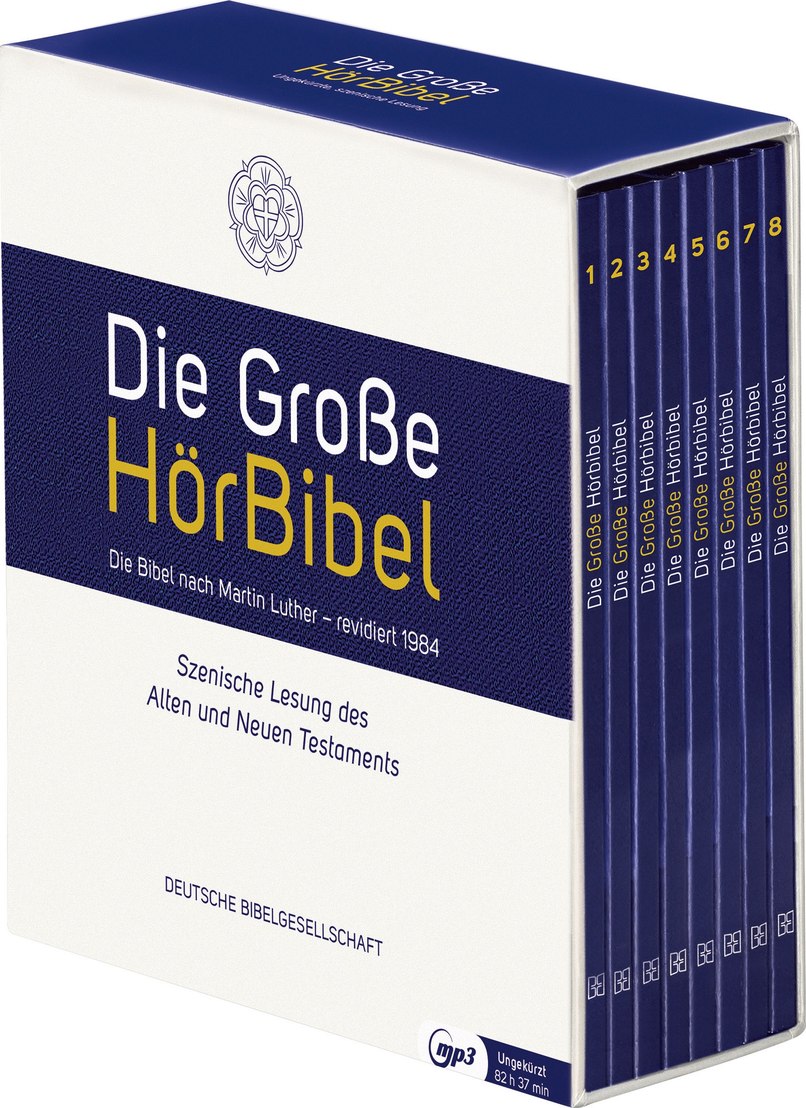 Die grosse Hörbibel - Luther rev. 1984 (8 MP3-CDs im Digi-Pack) - Szenische Lesungen des Alten und Neuen Testaments - Laufzeit c