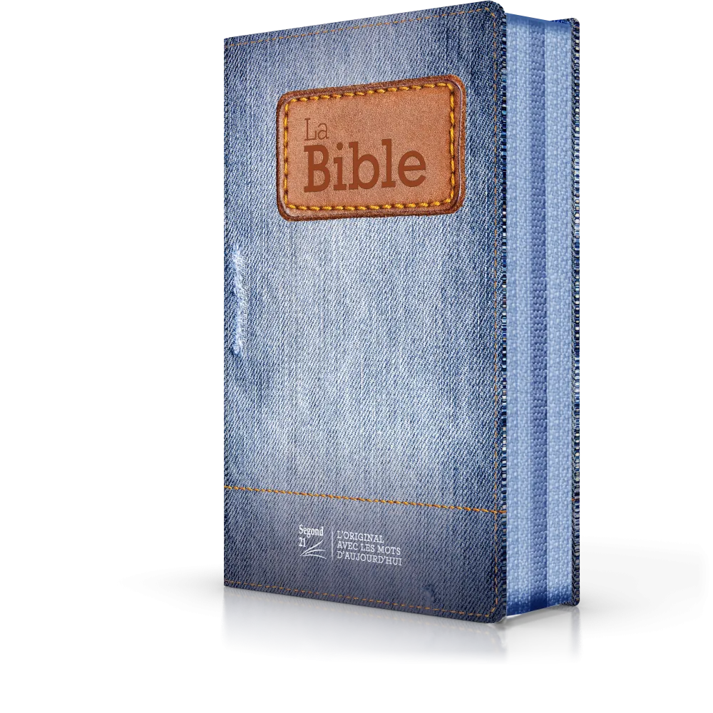 Bibel Segond 21 französisch (Premium Style) - Softcover aus Canvas mit Jeansmuster, mit...